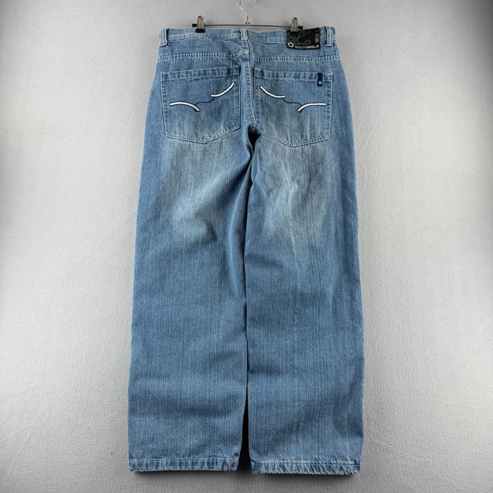 Vintage Southpole Jeans Mens 38 (Fits 36x31) Blue Baggy Denim Y2K
